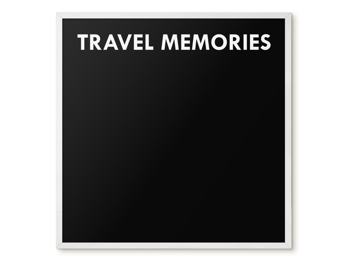 Magnetic Board For Wall Travel Memories For The Bedroom Espelharte (50x50 Cm)