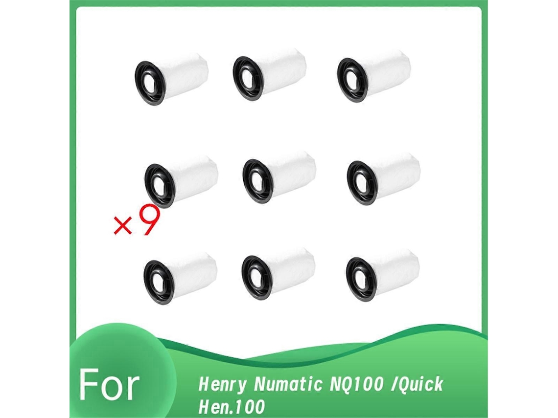 Conjunto De 9 Sacos De Pó Para Aspirador Henry Nq100 / Quick Hen.100