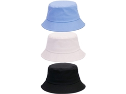 3 Pack Gorro Cubo de Algodão, Verão, Proteção UV UPF 50, Unissex | S/MARCA