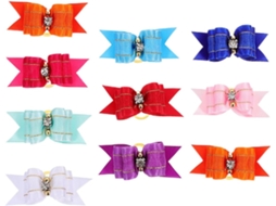 Cabilock Conjunto De 10 Laços Cabelo Halloween Cães Pequenos Com Elásticos