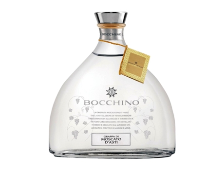 Aguardente Grappa BOCCHINO Mascate Moscato d'Asti (0.7 L - 1 Unidade)