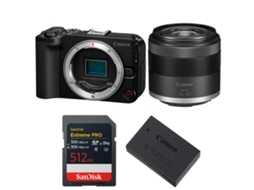 Eos R50 V + Rf S 14 30mm F/4.5 6.3 Is Stm Pz + 1 Sandisk 512gb Extreme Pro Uhs ii Sdxc + Canon Lp e17 + Ebook Pricedirect CANON
