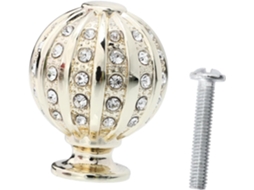 Puxadores De Gaveta Tofficu Com Esfera Cristal Em Formato Diamante, Puxadores Individuais Para Portas De Armários