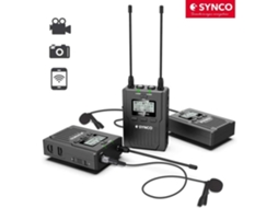 Microfone de Lapela Sem Fio Wmic T2 Sistema de Microfone Uhf 96 Canais para Canon Nikon Sony Panasonic Câmera de Vídeo Filmadora SYNCO