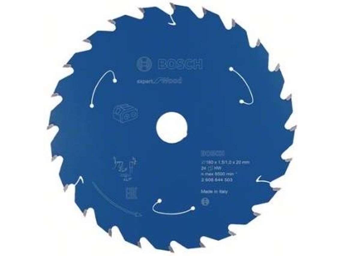 Disco de Serra Circular BOSCH Para Serra Sem Fios Expert para Madeira 160x1.5/1x20 T24