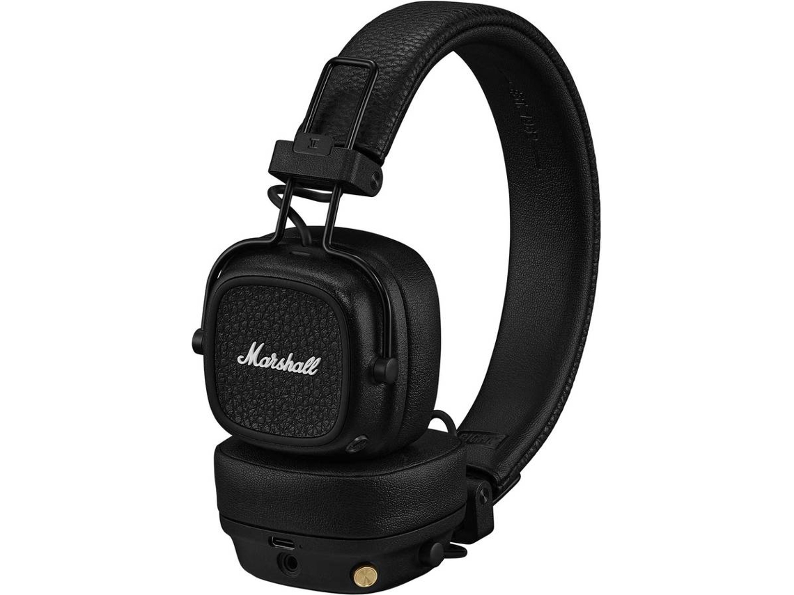 Auscultadores Bluetooth MARSHALL Major V (On Ear - Microfone - Preto)