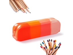Estojo para Lápis, Silicone, Multicolorido, Meninas AQUAFORGE