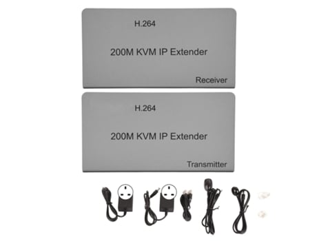 Extensor De Rede Kvm Hdmi 200m Full Hd 1080p Com Controlo Ir E Loop Out Interface Ip Multimédia Xyvona