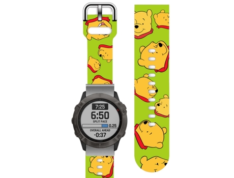 Bracelete Silicone Suave Personalizada Garmin Fenix 6 Pro And Sapphire Winnie The Pooh