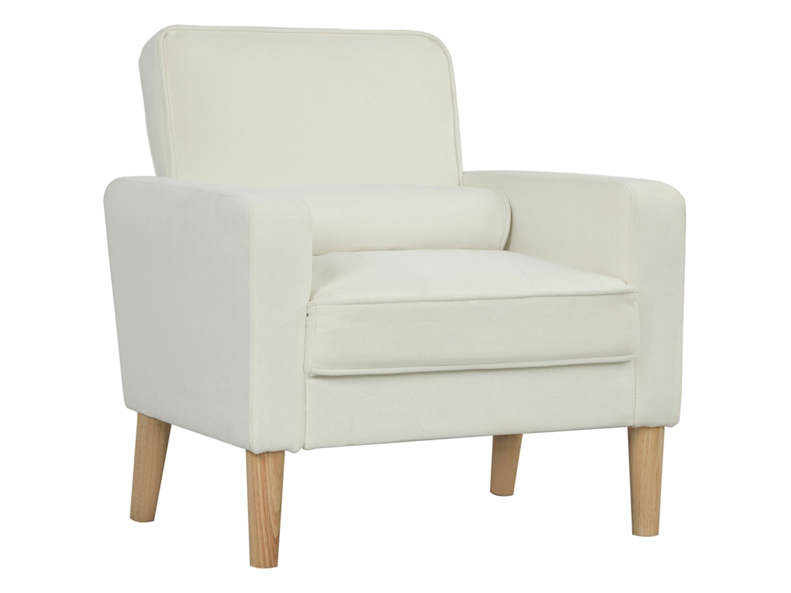 Poltrona estilo francês PRIME KANG para sala de estar, com assento acolchoado, almofadas, veludo, 74x86x102cm, azul