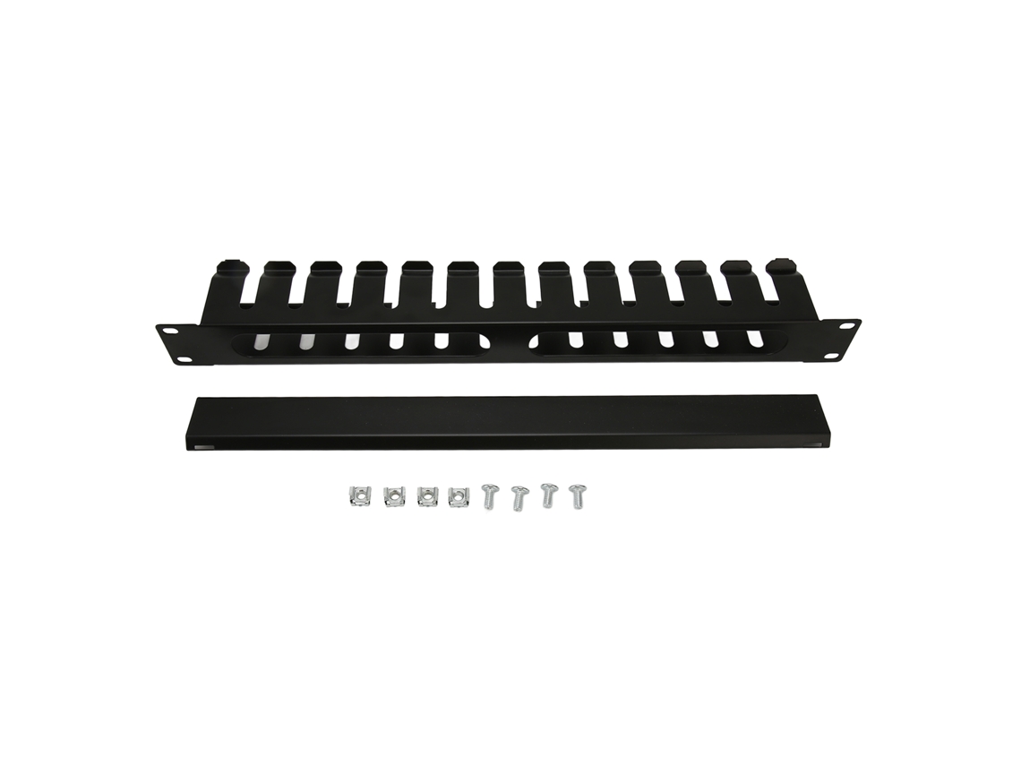 Gestão de Cabos em Rack 2u 12 Slots com Painel Anti poeira para Armários Padrão 19 Polegadas | S/MARCA