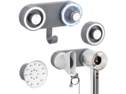 Suporte de Parede para Secador Cabelo Compatível com Todos os Secadores Magnéticos Alta V Elocidade Sem Necessidad GOKOCO (1 Unidade)