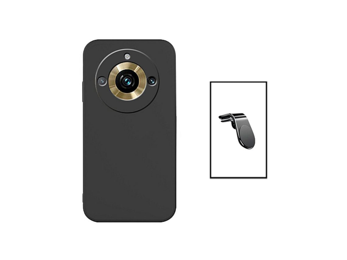 Capa Carro Proteção Traseira para Iphone572 Iphone572 Silicone Magnética Preto