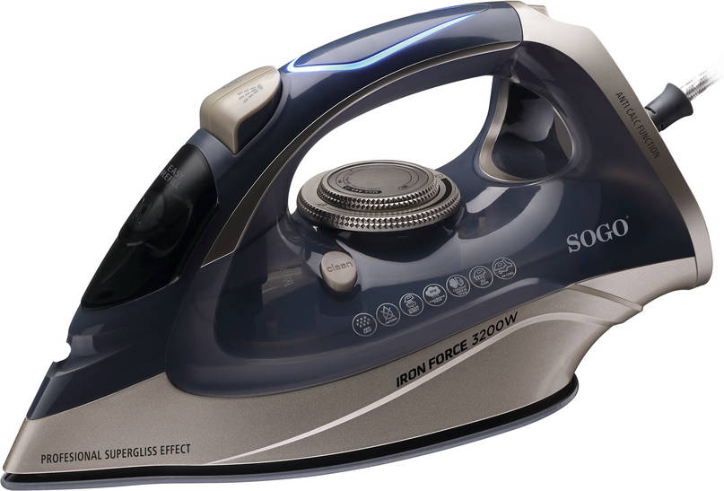 Ferro a Vapor SOGO PLA-SS-6395 (3200 W - 80g/min - Cerâmica)