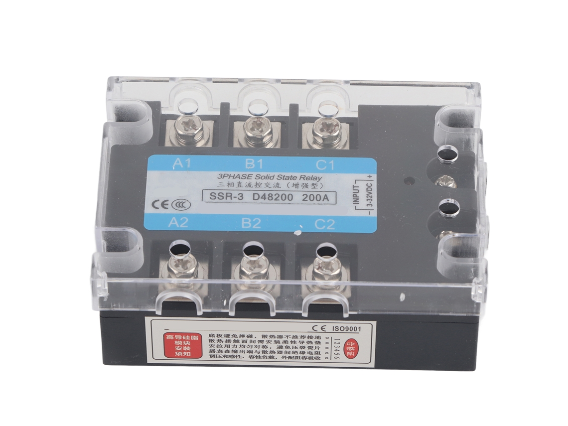 Veloriskku-relé De Estado Sólido Trifásico Dc Control Ac 480v 200a Ssr Industrial Ssr‑3 D48200