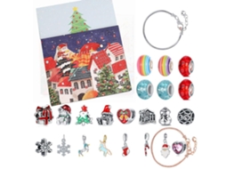 Laxiscreed Contador De Advento De Natal Com Kit De Brincos E Enfeites Para Decoração Natalícia