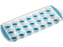 Forma de gelo de silicone macio Slowmoose, azul, 21 compartimentos