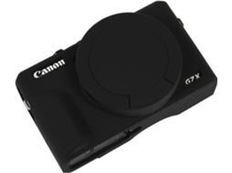 Capa Silicone HEXINYIGJLY para Canon G7x Mark Iiitampa Removível, Anti Risco Preto