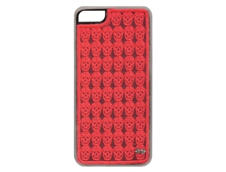 Capa iPhone 5, 5s, SE  Macramé Skulls Rosa