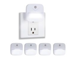 4 Pacotes de Luz Noturna de Parede Plug-In Luzes Noturnas de Parede com Sensor de Luz Luzes Noturnas Led para Crianças e Adultos Luz Noturna