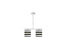 Karla Lâmpada 2xe14 Branco/bege Regx43x14 Cm Fabrilamp