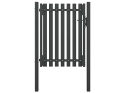 Vidaxl Portão De Cerca De Jardim Em Aço 100x125 Cm Antracite