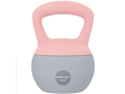 Kettlebell 12kg, peso de areia, alça antiderrapante, Ø 21x30 Cm Rosa