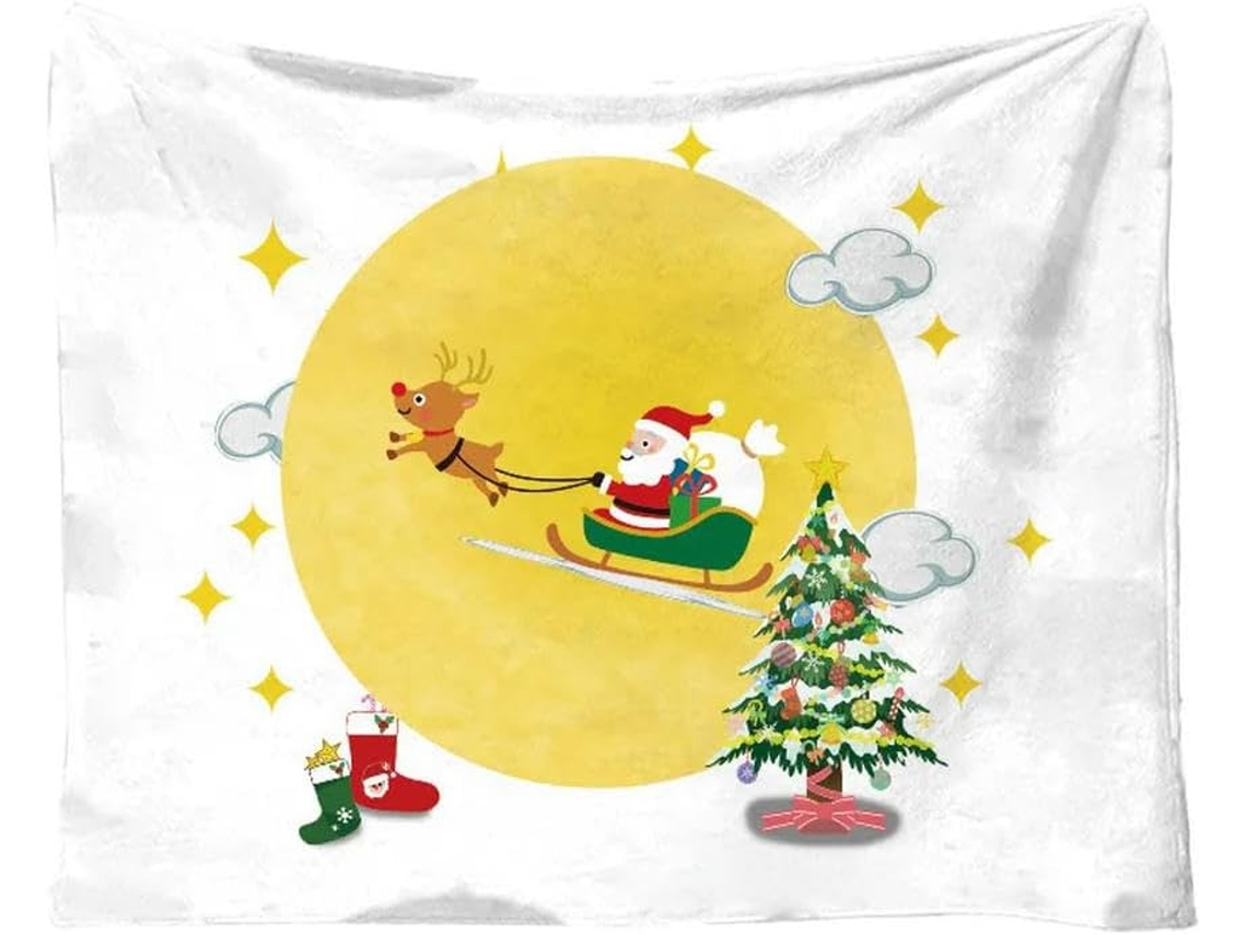 Manta de Natal Syjym Sherpa Macia e Quentinha para Sofá Cama como Inverno O, Ideal para Quarto, Sala de Estar
