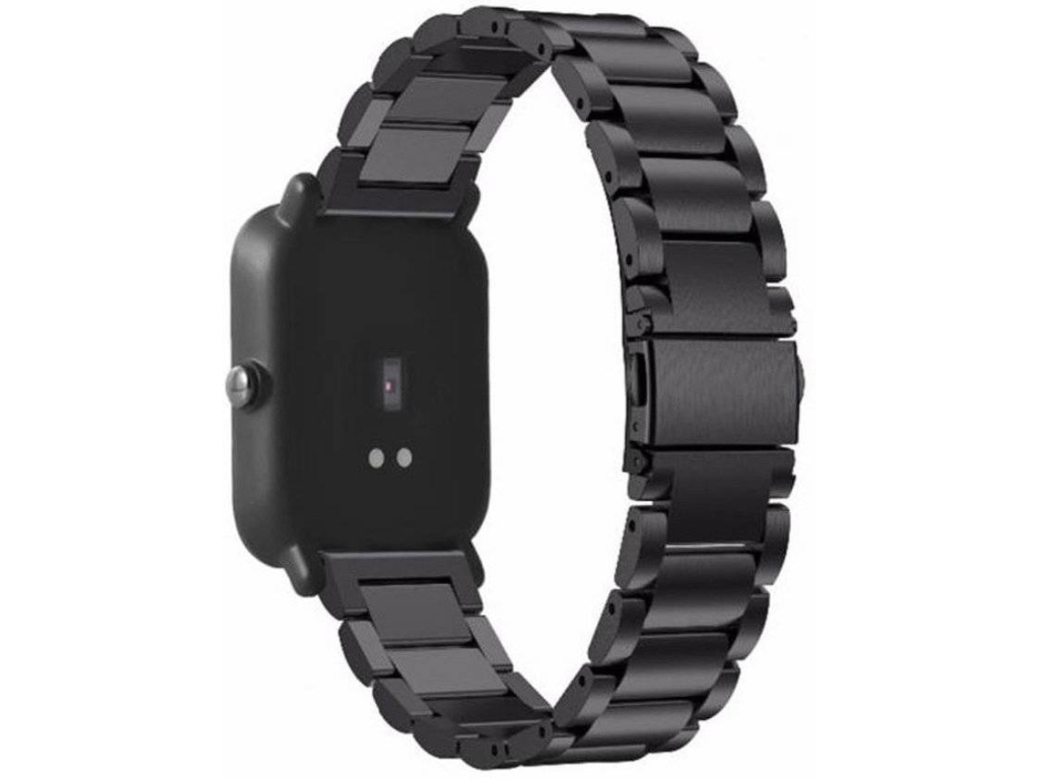Bracelete Aço Stainless Lux + Ferramenta PHONECARE Amazfit GTS 2 mini Preto