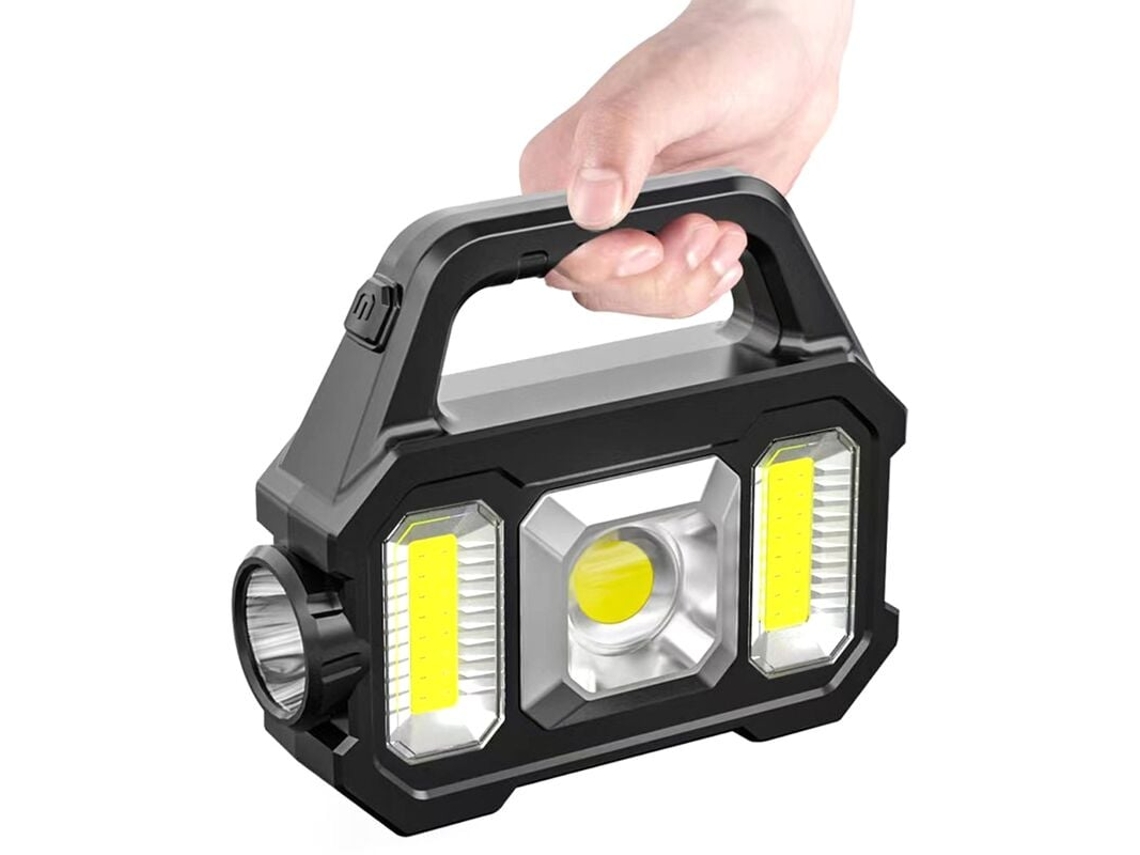 Lanterna De Busca Multifuncional Para Áreas Externas, À Prova Dágua, Com Carregamento Solar, Luz Forte, Lâmpada Portátil Cob (cob Aquaforge