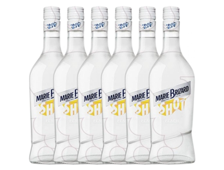 Licor MARIE BRIZARD Schnapp Marie Brizard Melocotón (0.7 L - 6 unidades)