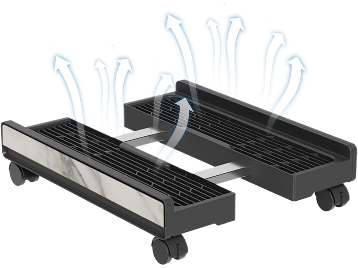Suporte Para Laptop Com Base Ajustáveis E Rodízios.