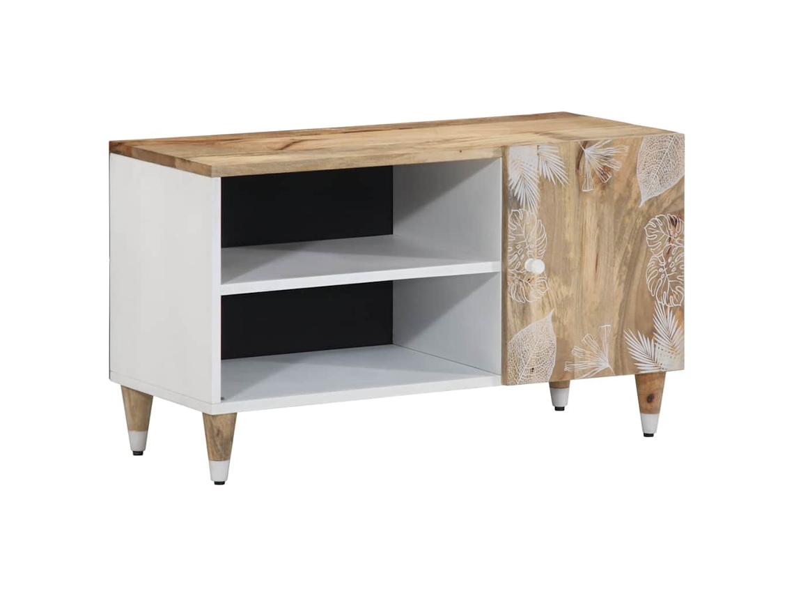 Móvel De Tv 80x31,5x46 Cm Madeira De Mangueira Maciça Lovely Home