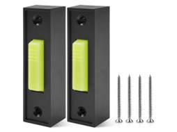 Botão de Parede Universal para Abridor Porta Garagem St 41a4166, Iluminado, com Acabamento Preto e Centro Branco BRILVIBERA