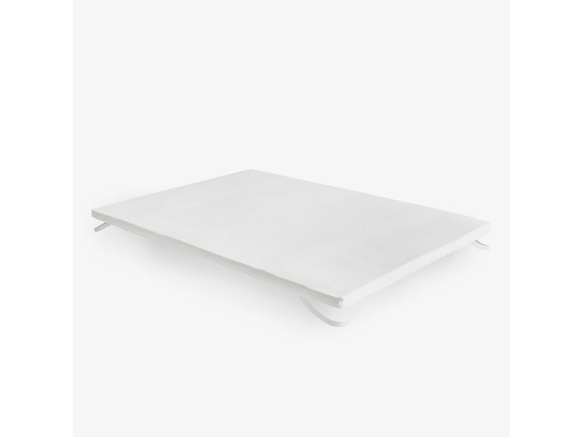 Topper visco aloe vera PIKOLIN HOME Dermoprotetor e Transpirável (135 x 190cm - 5cm de altura)