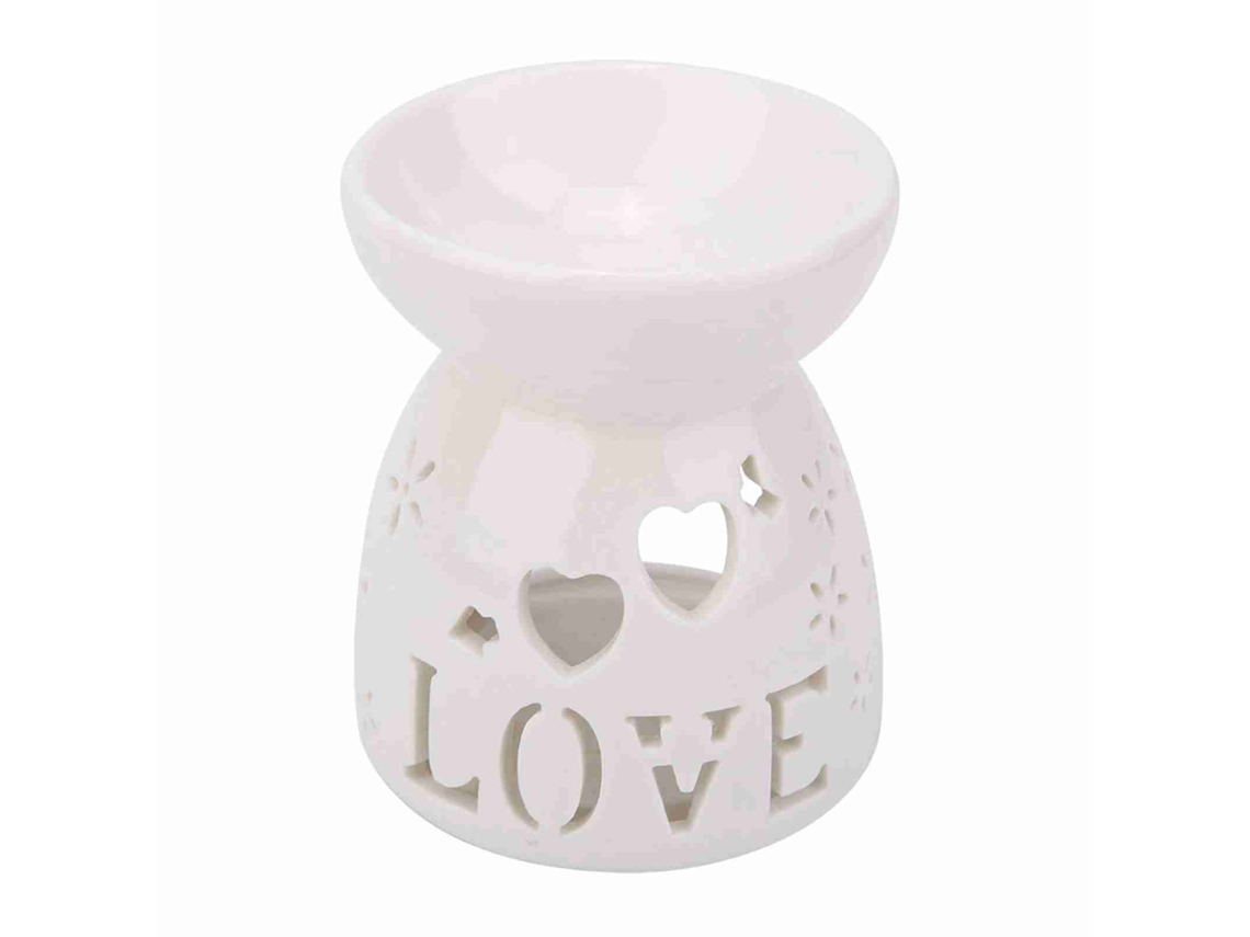 Laxiscreed Lâmpada De Aromaterapia Em Cerâmica Com Óleo E Velas Para Ambiente Relaxante