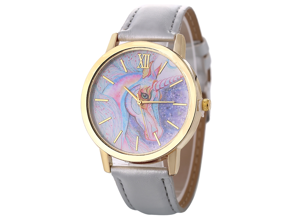 Reloj De Pulsera Analógico De Cuarzo Para Hombre Y Mujer Con Dial Redondo Gris Zhoulianfa