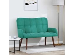 Vidaxl Sofá Para 2 Pessoas Turquesa 115 X 61 X 87 Cm Veludo