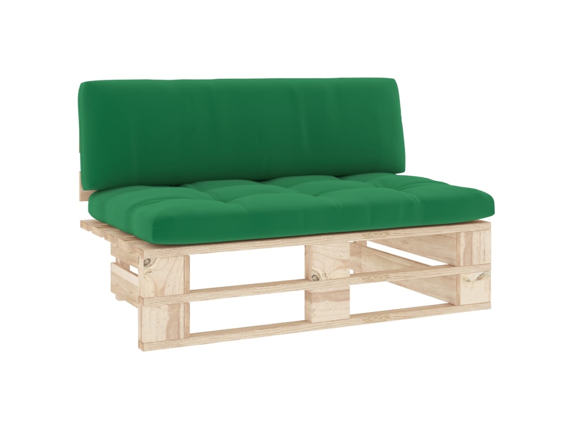 Pallet Middle Sofa, Pallet Middle Sofas Vidaxl Verde Madeira De Pinho (n/a)