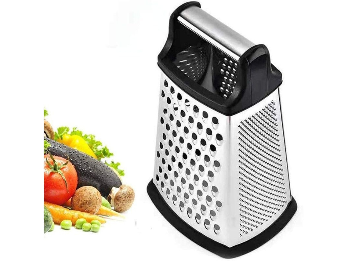 Rallador De Caja De Acero Inoxidable 4 Lados Para Queso Parmesano Jengibre Verduras