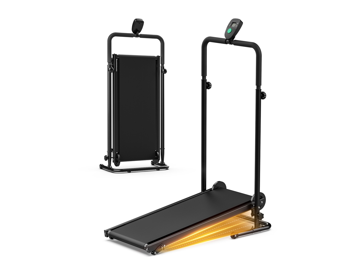 Akluer Esteira Não Motorizada Dobrável Com Lcd – Esteira Manual Autoalimentada Silenciosa E Compacta Para Casa, Absorção De Impacto E Design Space-sav