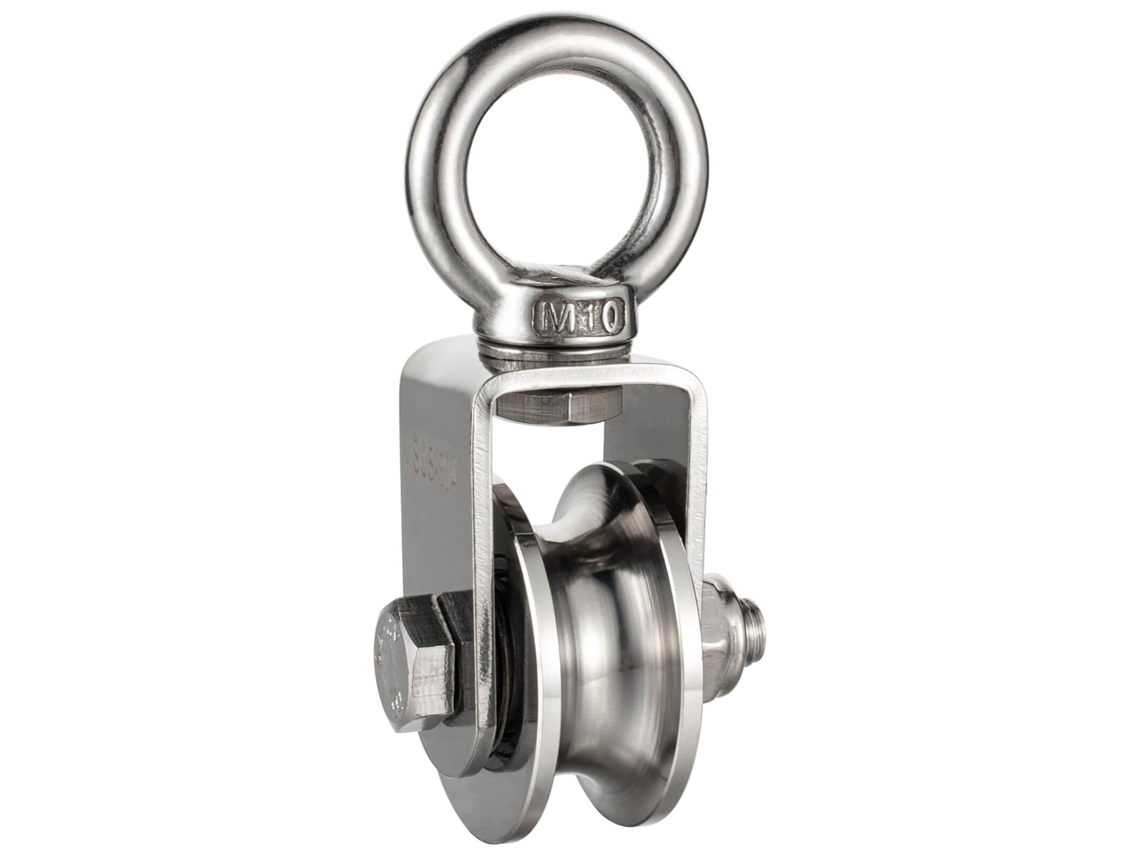 Aço Inox 304 Aço Cabo Polia, Carga Máxima 3500 Kg Zeuxo