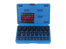 25 Piezas Extractores De Parafusos De Acero Cr Mo Com Cabeça Hexagonal Para Remover Parafusos Quebrados Danados Kit De Reparação Manutenção