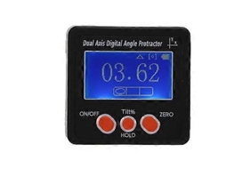 Transferidor Digital De Eixo Duplo Com Retroiluminação E Base Magnética Para Carpintaria E Alvenaria Brilvibera
