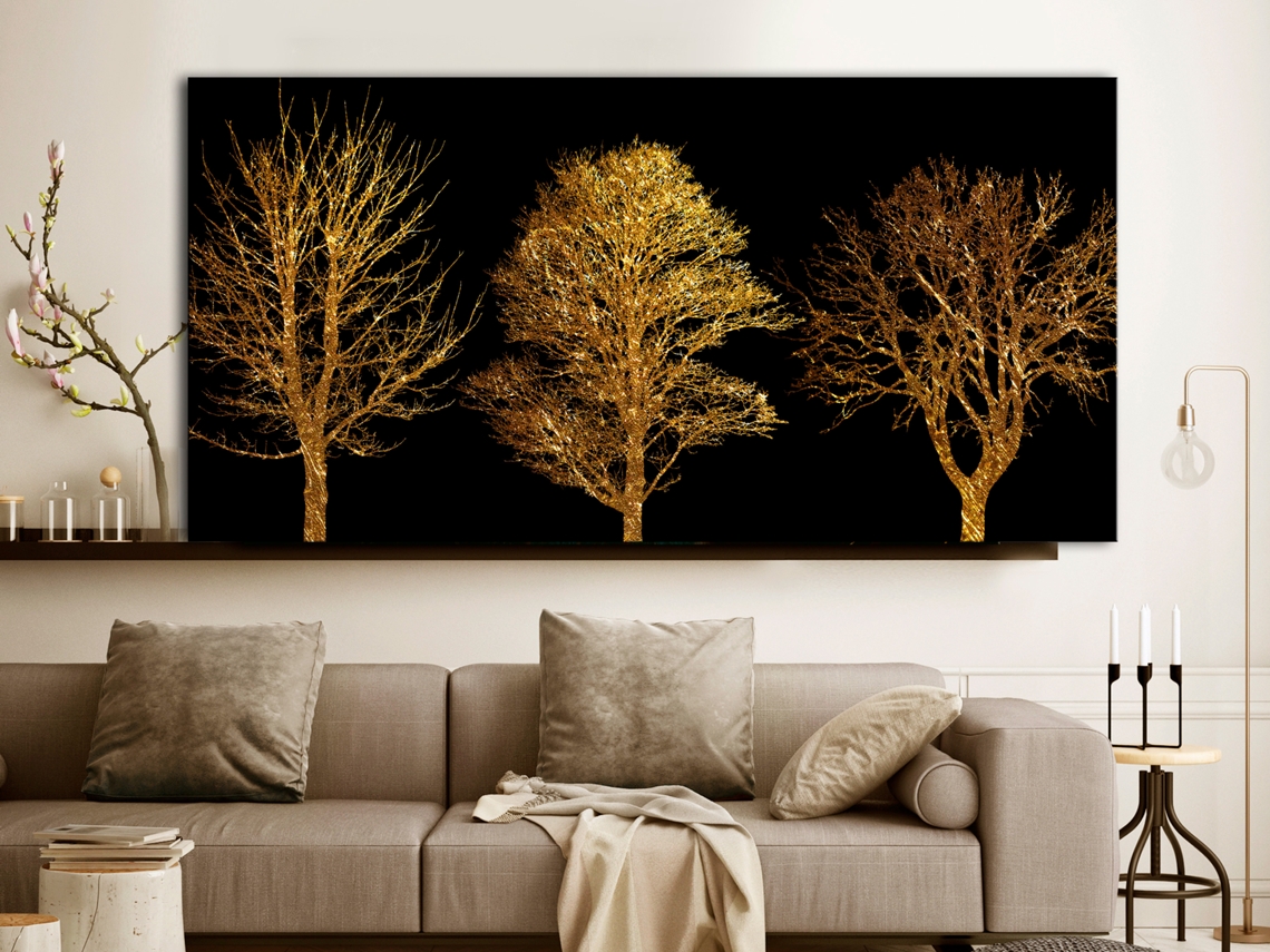 Quadro ARTGEIST Golden Forest (1 Part) Wide (120x60)