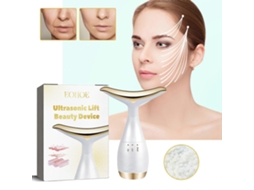 Aparelho de beleza ultrassônico PENGDSJE com lifting e terapia de luz vermelha para o rosto e a pele.
