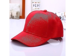 Bonés Snapback de beisebol casuais estilo hip hop para mulheres, modelo 2026, na cor vermelha.