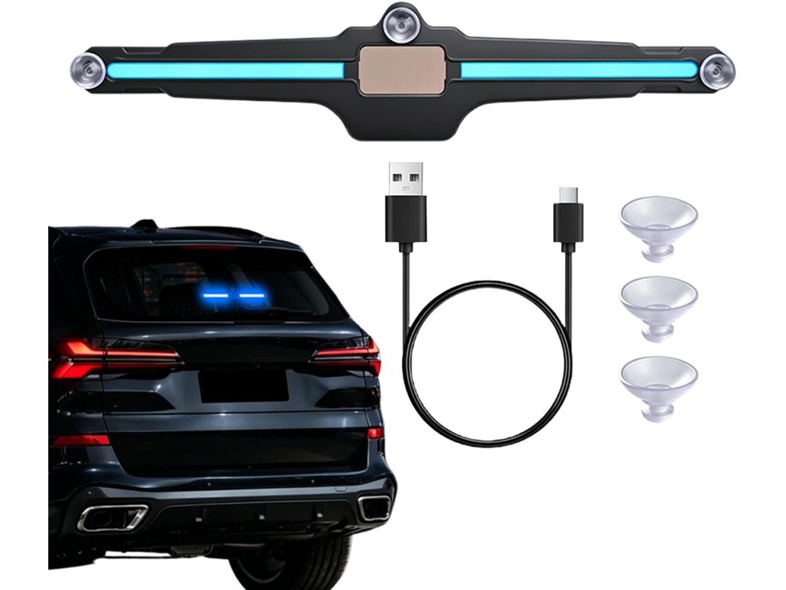 Luz Solar Para Janela De Carro, Luz De Segurança Solar, Luz De Ventosa Para Brisa