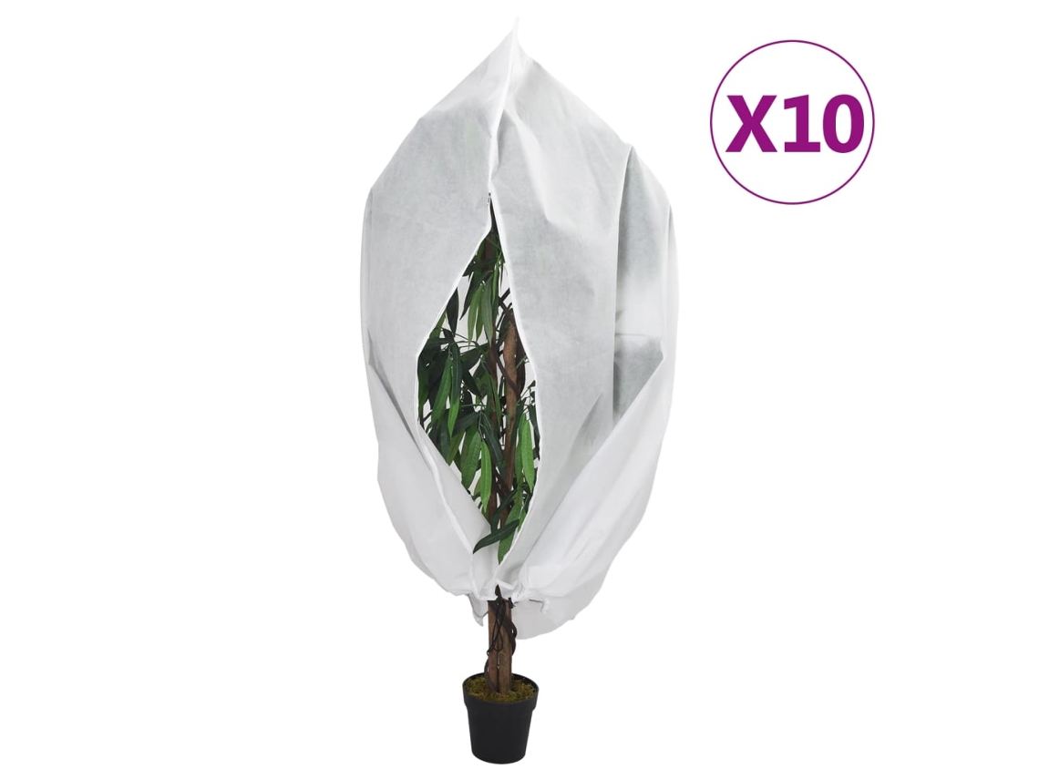 Vidaxl Coberturas Para Plantas Com Fecho 10 Pcs 70 G/m² 1,55x1,55 M