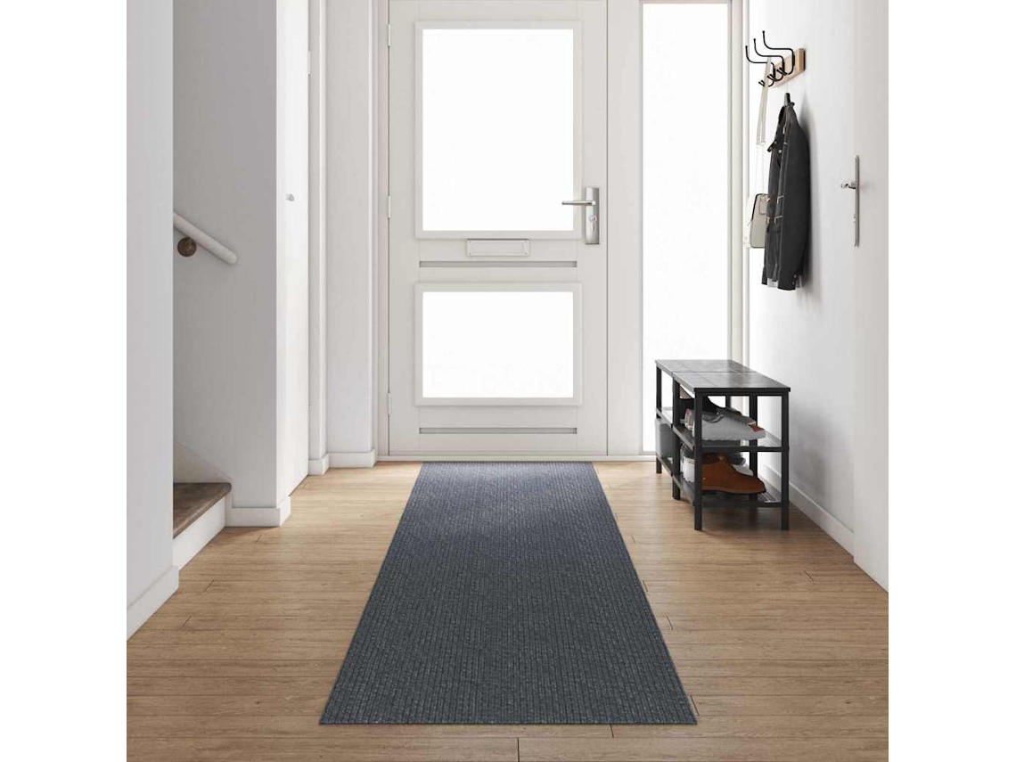 Vidaxl Runner De Carpete Cinzeto 80 X 500 Cm Tecido
